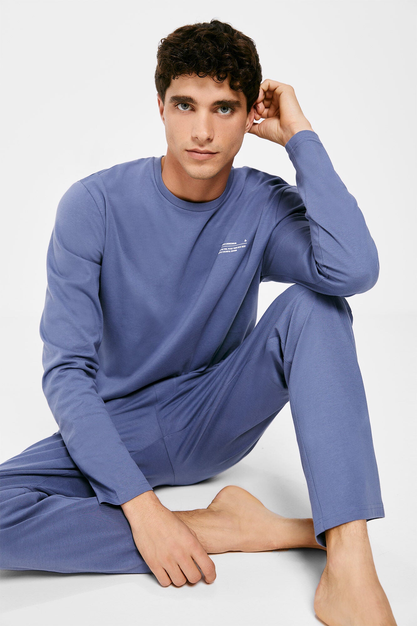 Purple Plain Pajamas Set
