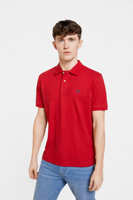 Essential piqué polo shirt (Regular Fit) - Red