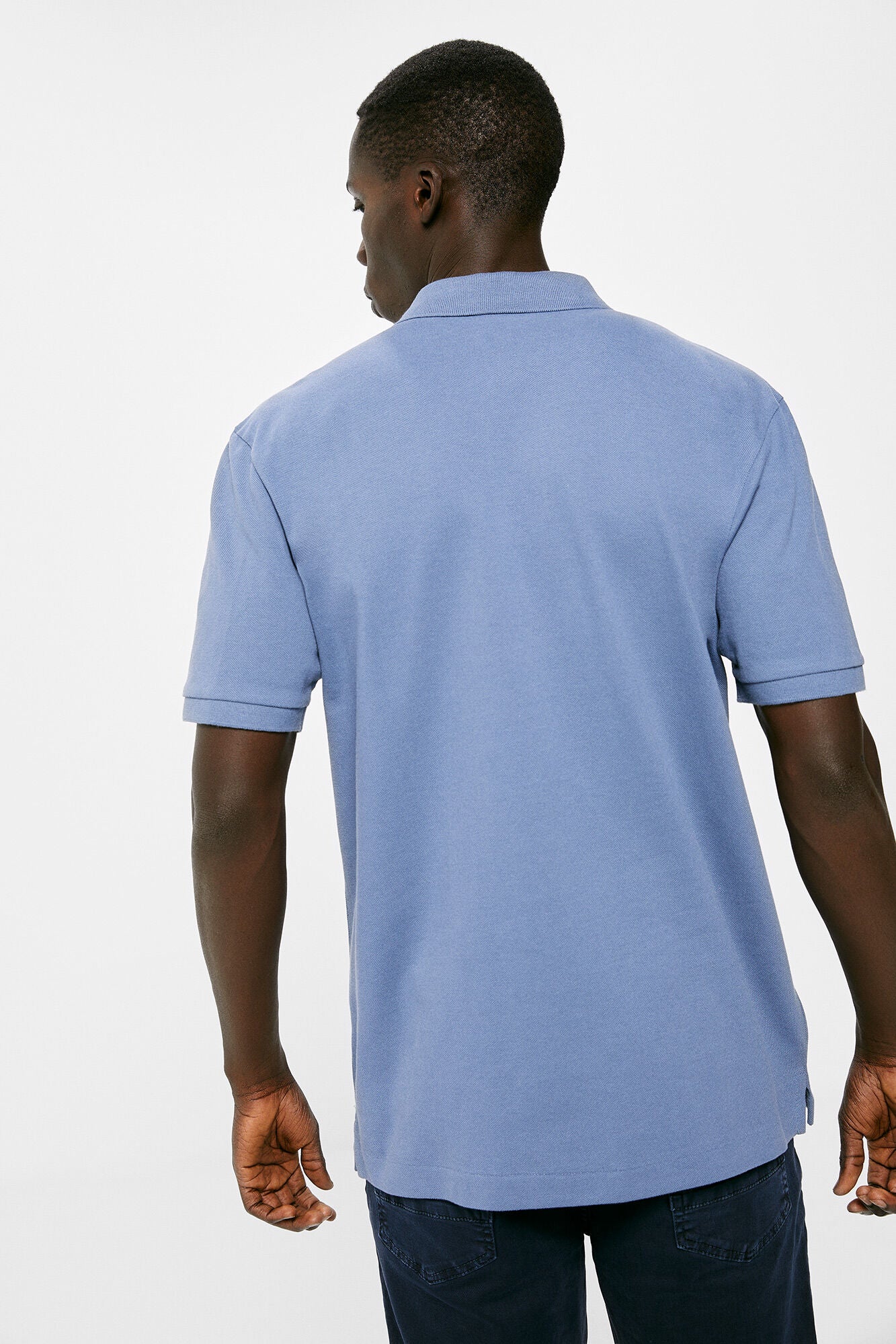Essential piqué polo shirt (Regular Fit) - Blue – Springfield