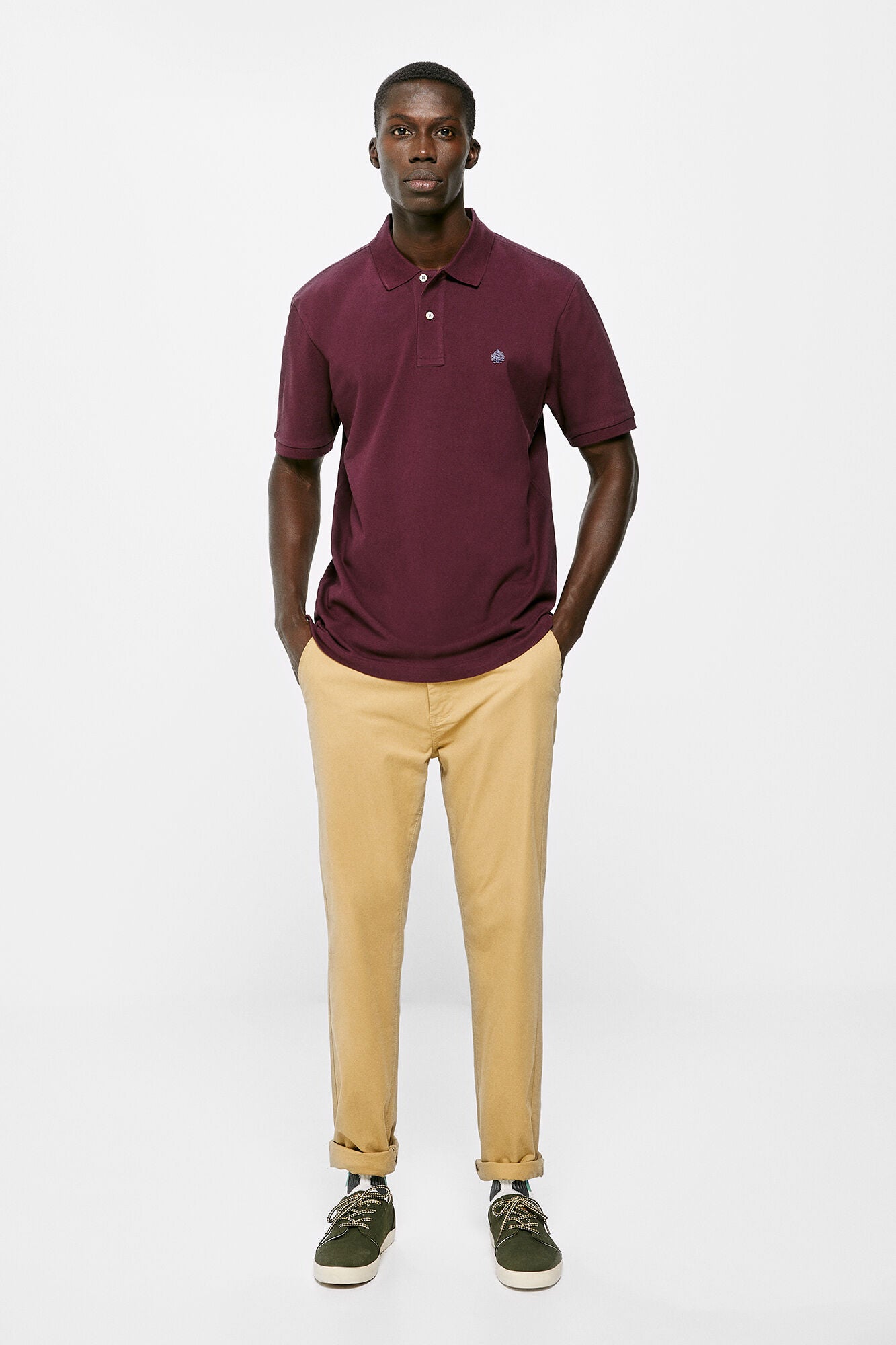 Essential piqué polo shirt (Regular Fit) - Maroon