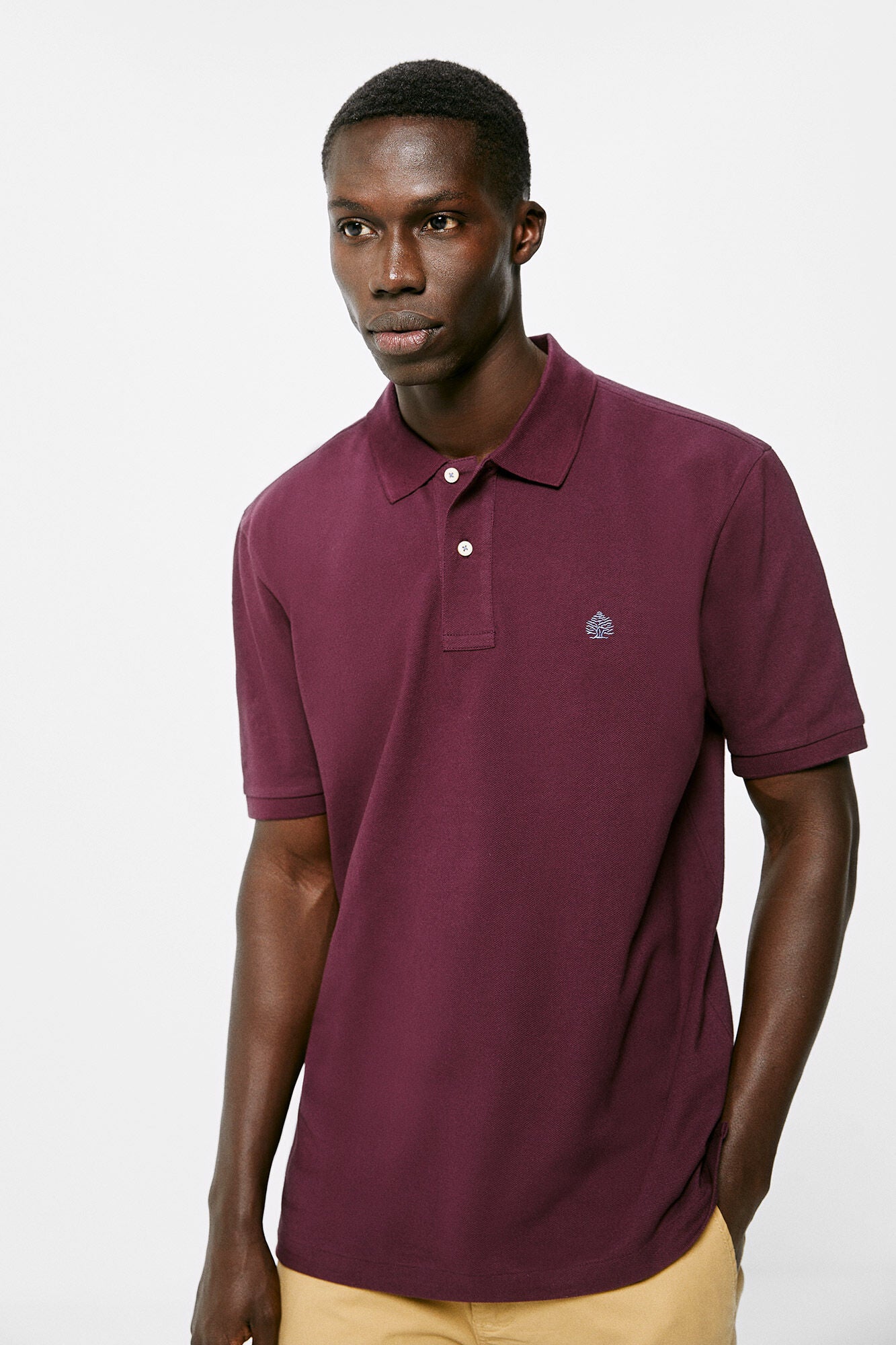 Essential piqué polo shirt (Regular Fit) - Maroon