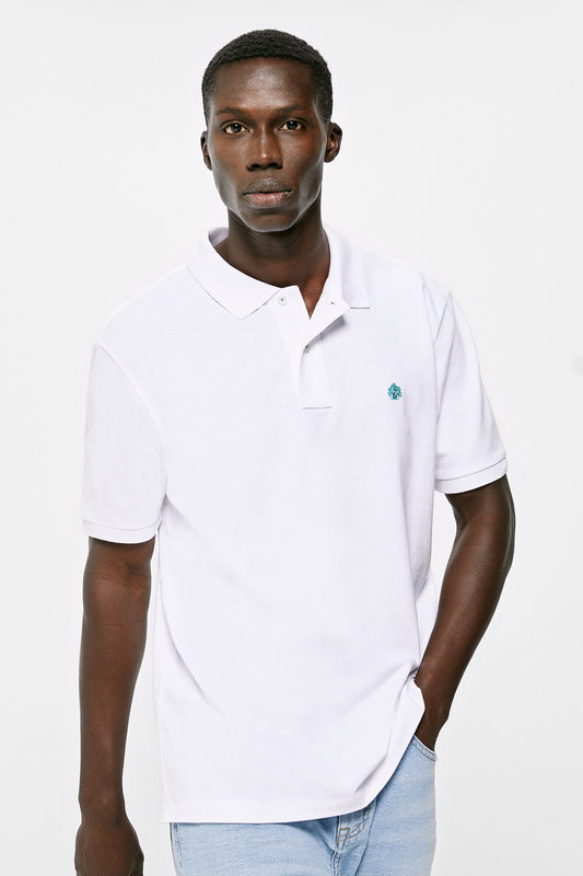 Essential piqué polo shirt (Regular Fit) - White
