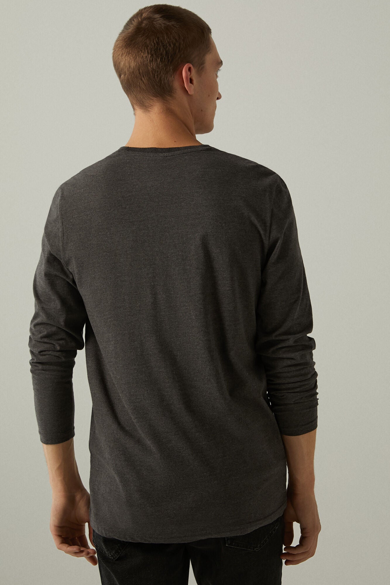 Gray long sleeve deals shirt